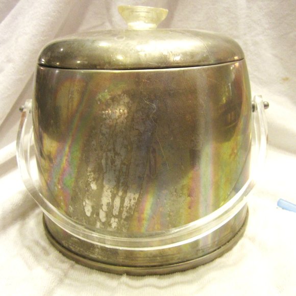 RARE RETRO KRONEX ALUMINUM ICE BUCKET W/LID - Picture 1 of 11